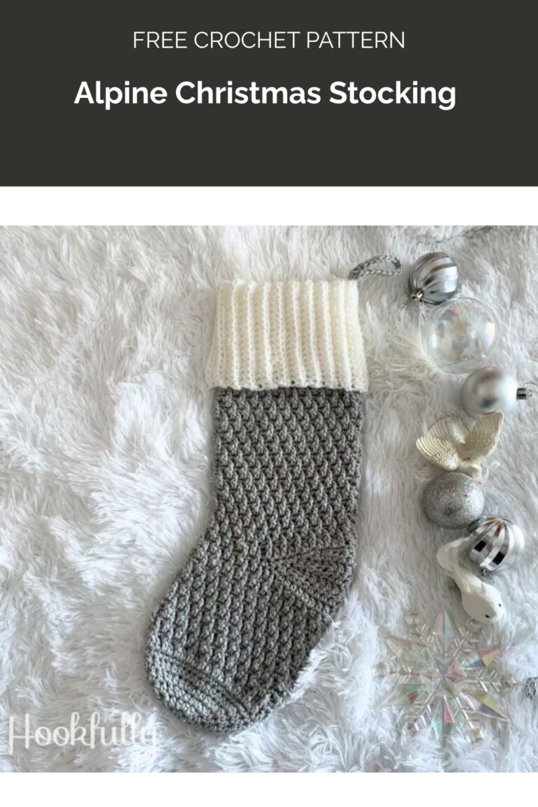 Alpine Christmas Stocking Crochet Pattern from Hookfully