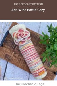 Aria Wine Bottle Cozy from The Crochet Village