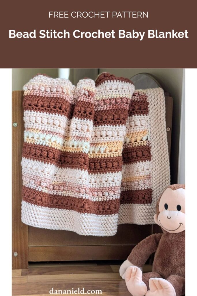 Bead Stitch Crochet Baby Blanket from Dana Nield Designs