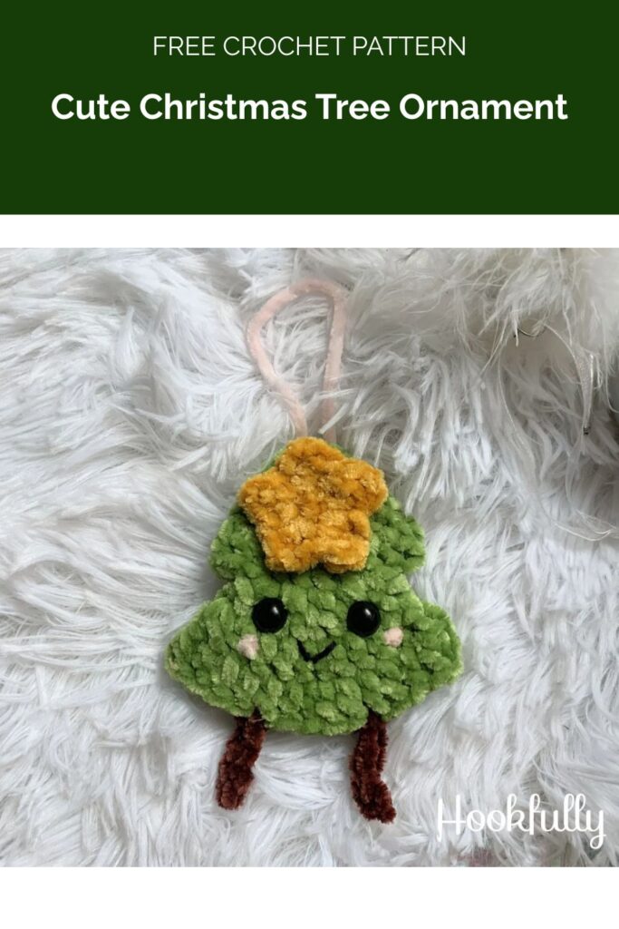 Cute Christmas Tree Ornament from Hookfully