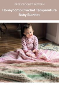 Honeycomb Crochet Temperature Baby Blanket from Dana Nield Designs