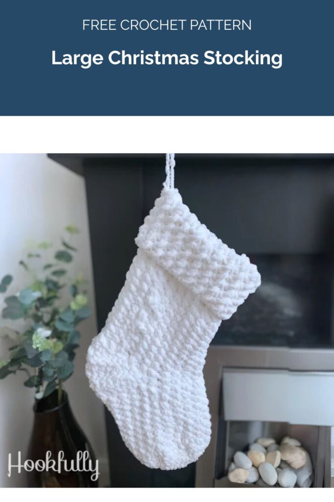 Large Christmas Stocking from Hookfully
