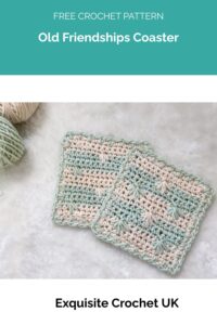 Old Friendships Coaster from Exquisite Crochet UK