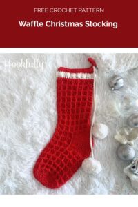 Waffle Christmas Stocking from Hookfully