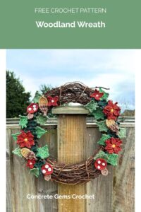 Woodland Wreath from Concrete Gems Crochet