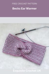 Becks Ear Warmer from Exquisite Crochet UK