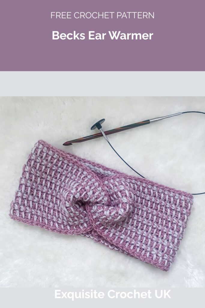 Becks Ear Warmer from Exquisite Crochet UK