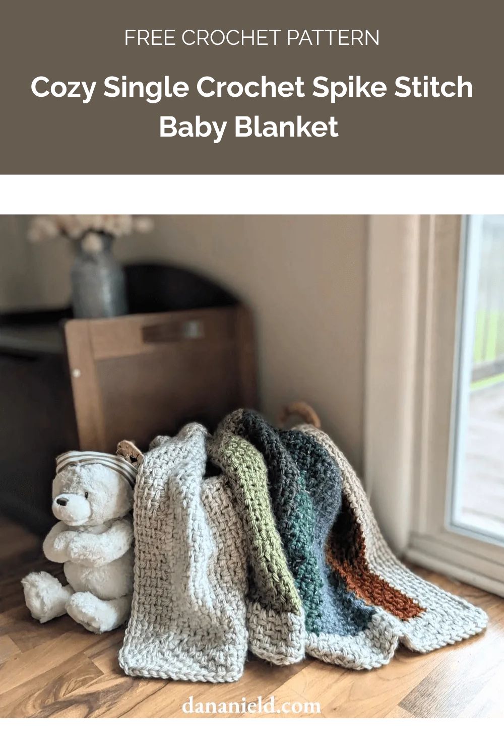 Cozy Single Crochet Spike Stitch Baby Blanket