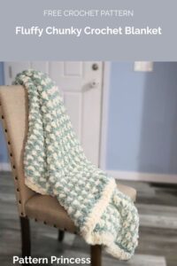 Fluffy Chunky Crochet Blanket Pattern from Pattern Princess