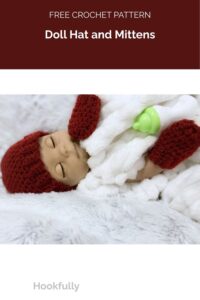 Doll Hat and Mittens from Hookfully
