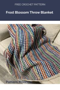 Frost Blossom Throw Blanket from Pattern Princess