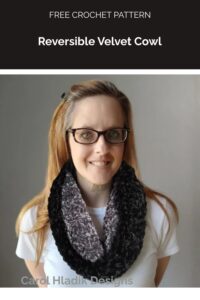 Reversible Velvet Cowl from Carol Hladik Designs