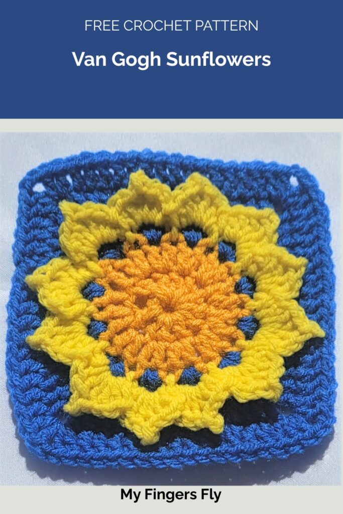 Van Gogh Sunflowers from My Fingers Fly