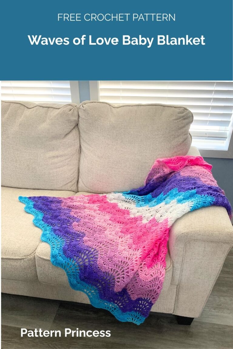 Waves of Love Baby Blanket from Pattern Princess
