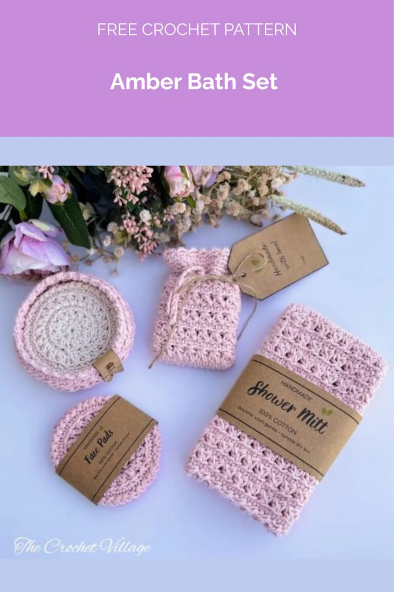 Amber Bath Set from The Crochet Village