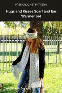 Hugs and Kisses Scarf and Ear Warmer Set from Carol Hladik Designs