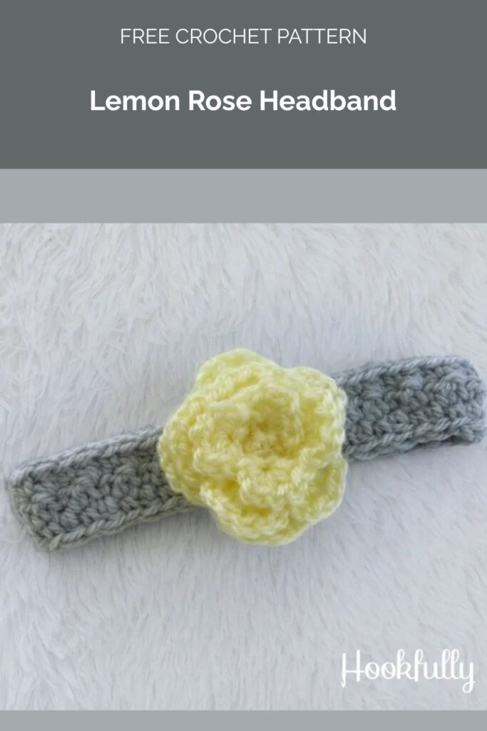 Lemon Rose Headband from Hookfully