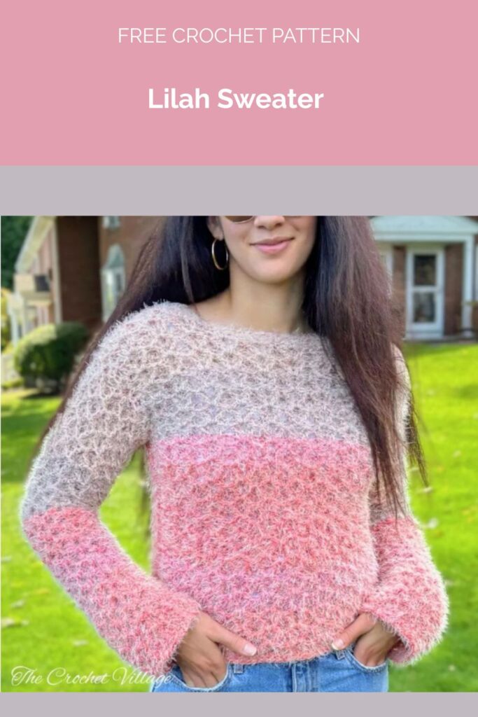 Lilah Sweater Crochet Pattern from The Crochet Village