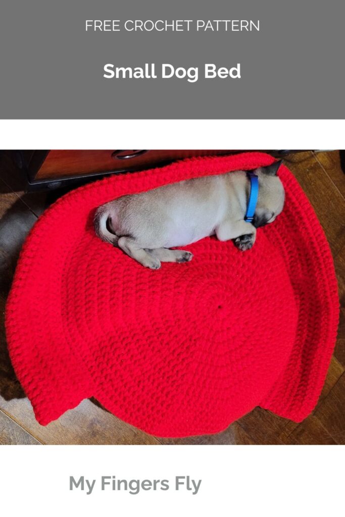 Small Dog Bed from My Fingers Fly