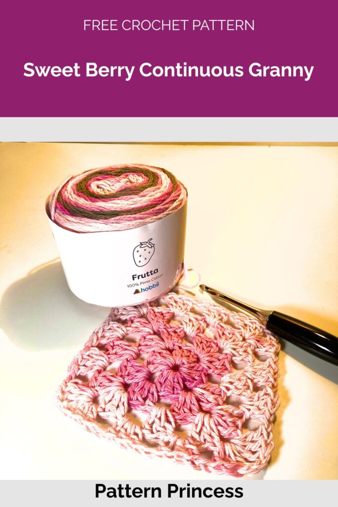 Sweet Berry Continuous Granny from Pattern Princess