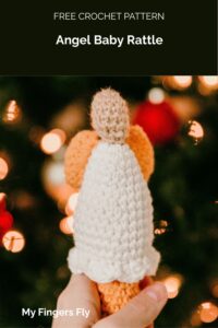 Angel Baby Rattle Crochet Pattern from My Fingers Fly