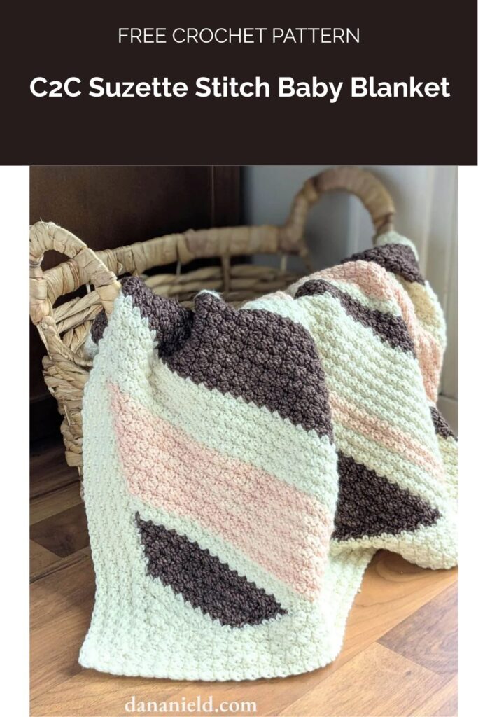 C2C Suzette Stitch Baby Blanket from Dana Nield Designs