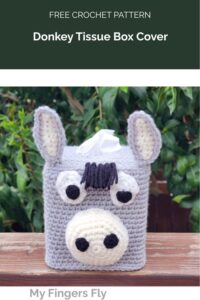 Donkey Tissue Box Cover from My Fingers Fly