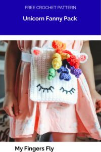 Unicorn Fanny Pack from My Fingers Fly