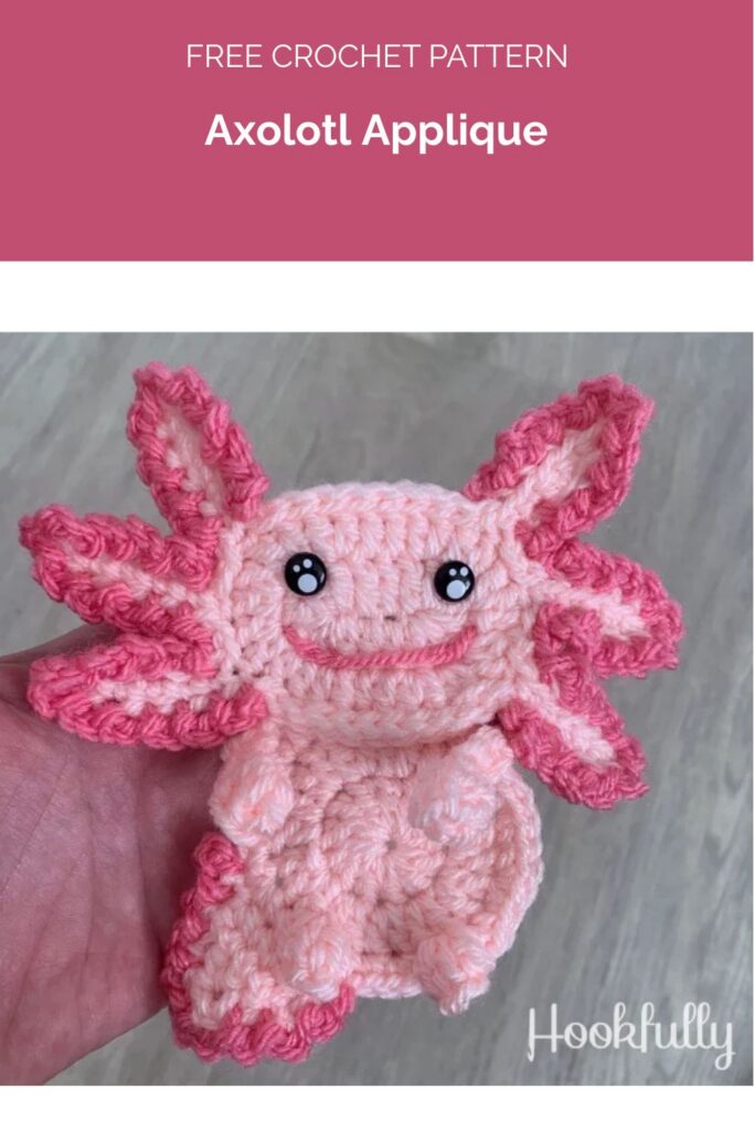 Axolotl Applique from Hookfully