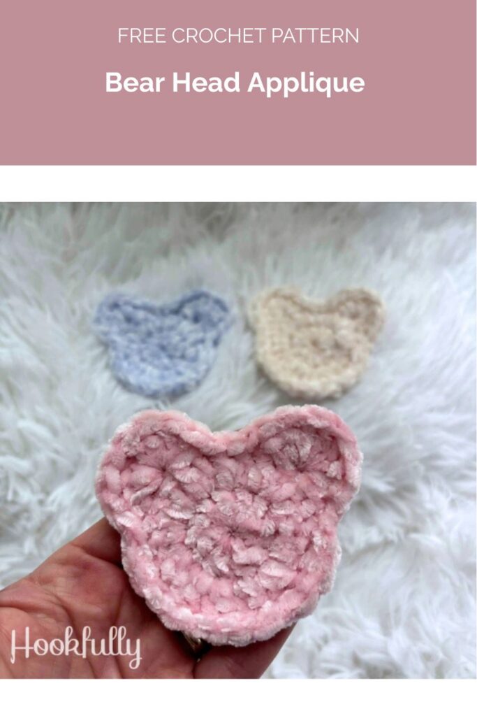 Bear Head Applique from Hookfully