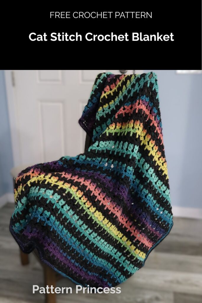 Cat Stitch Crochet Blanket Pattern from Pattern Princess