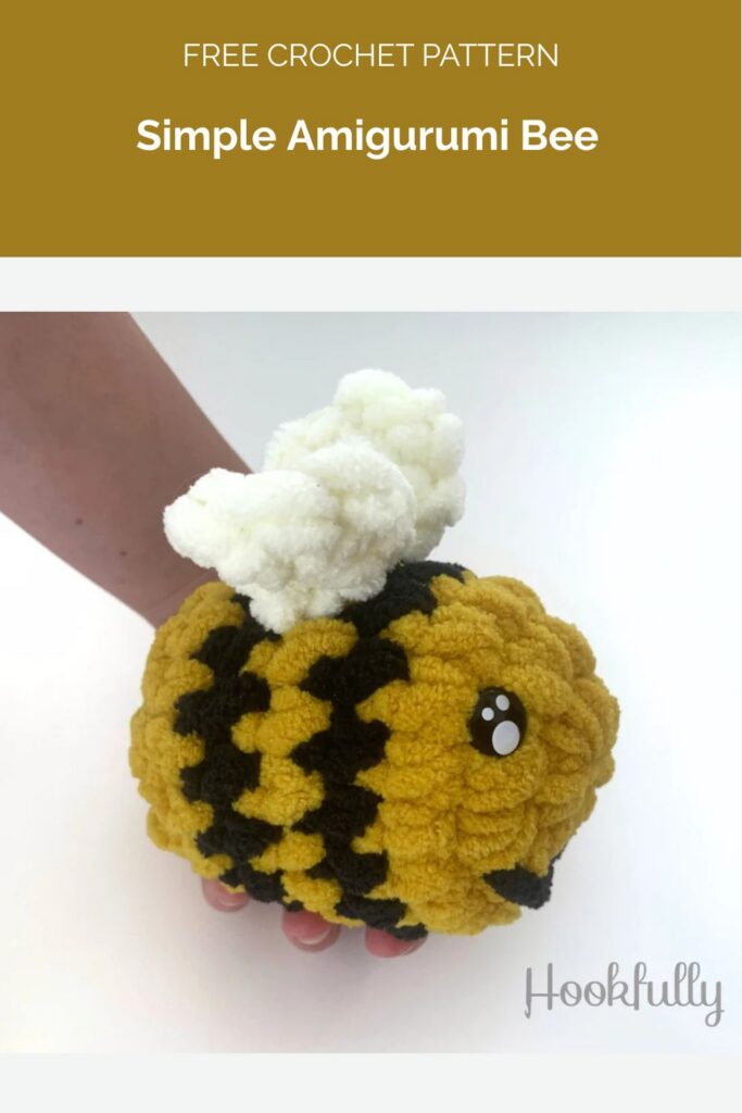 Simple Amigurumi Bee from Hookfully