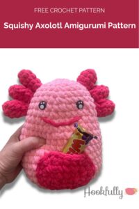 Squishy Axolotl Amigurumi Pattern from Hookfully