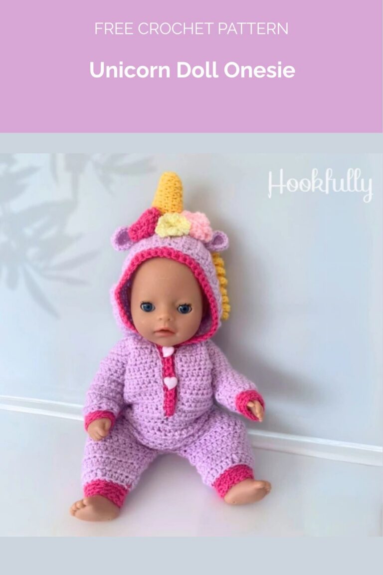 Unicorn Doll Onesie from Hookfully