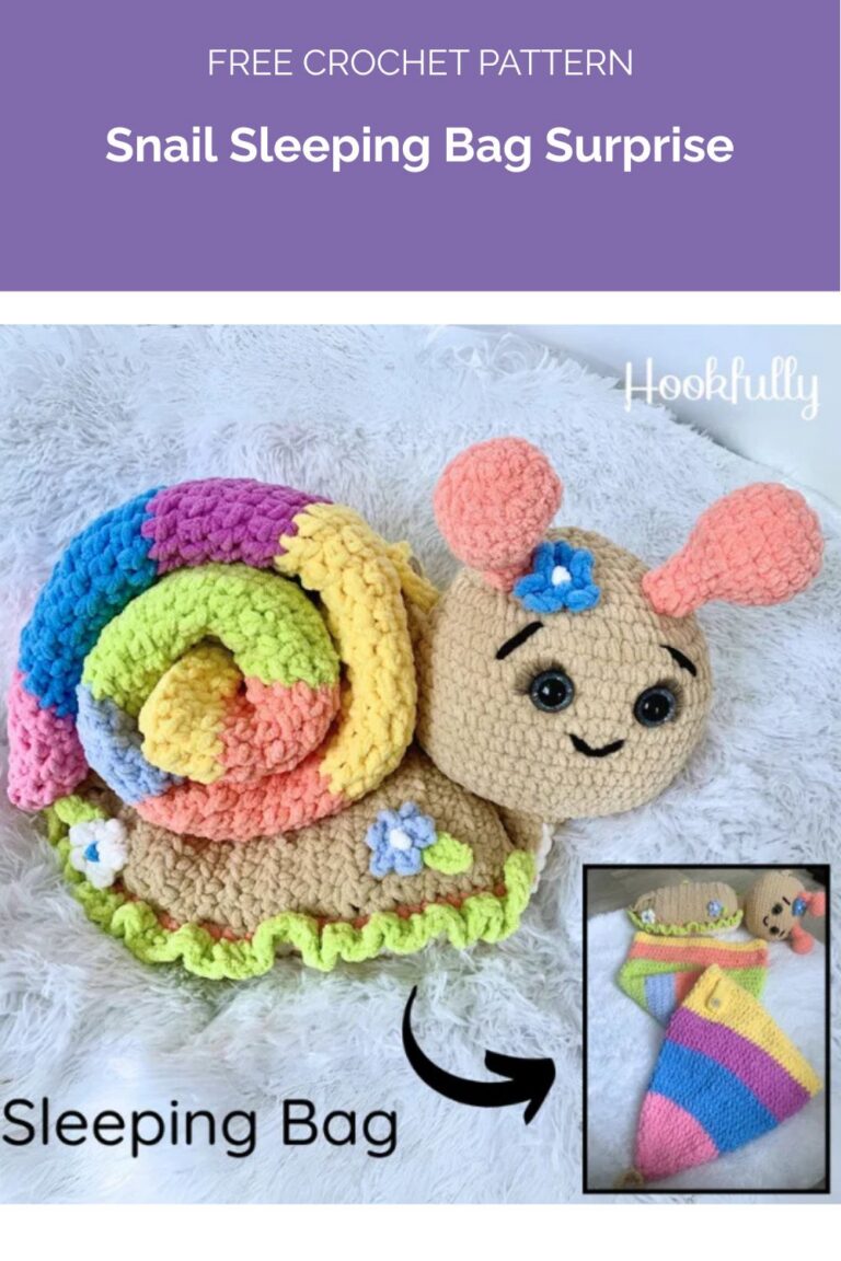 Snail Sleeping Bag Surprise from Hookfully