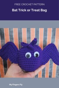 Bat Trick or Treat Bag from My Fingers Fly