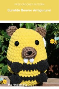 Bumble Beaver Amigurumi from My Fingers Fly