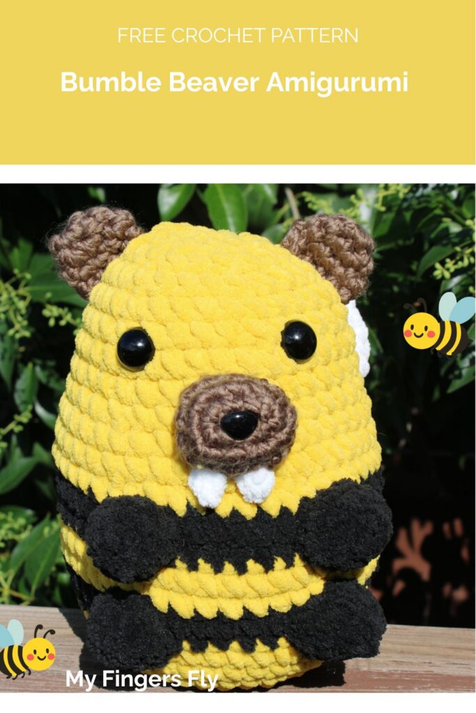 Bumble Beaver Amigurumi from My Fingers Fly