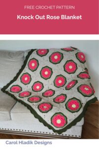 Knock Out Rose Blanket from Carol Hladik Designs