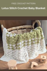 Lotus Stitch Crochet Baby Blanket from Dana Nield Designs