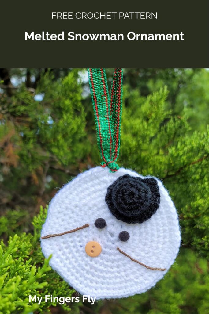 Melted Snowman Ornament from My Fingers Fly