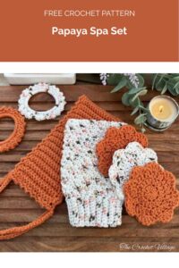 Papaya Spa Set from The Crochet Village