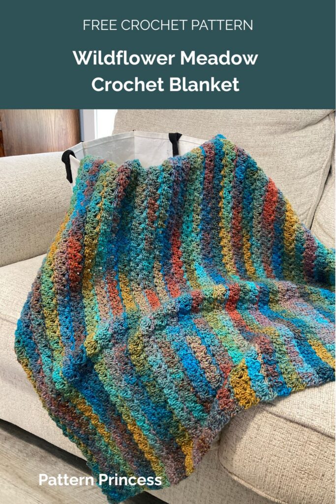 Wildflower Meadow Crochet Blanket from Pattern Princess