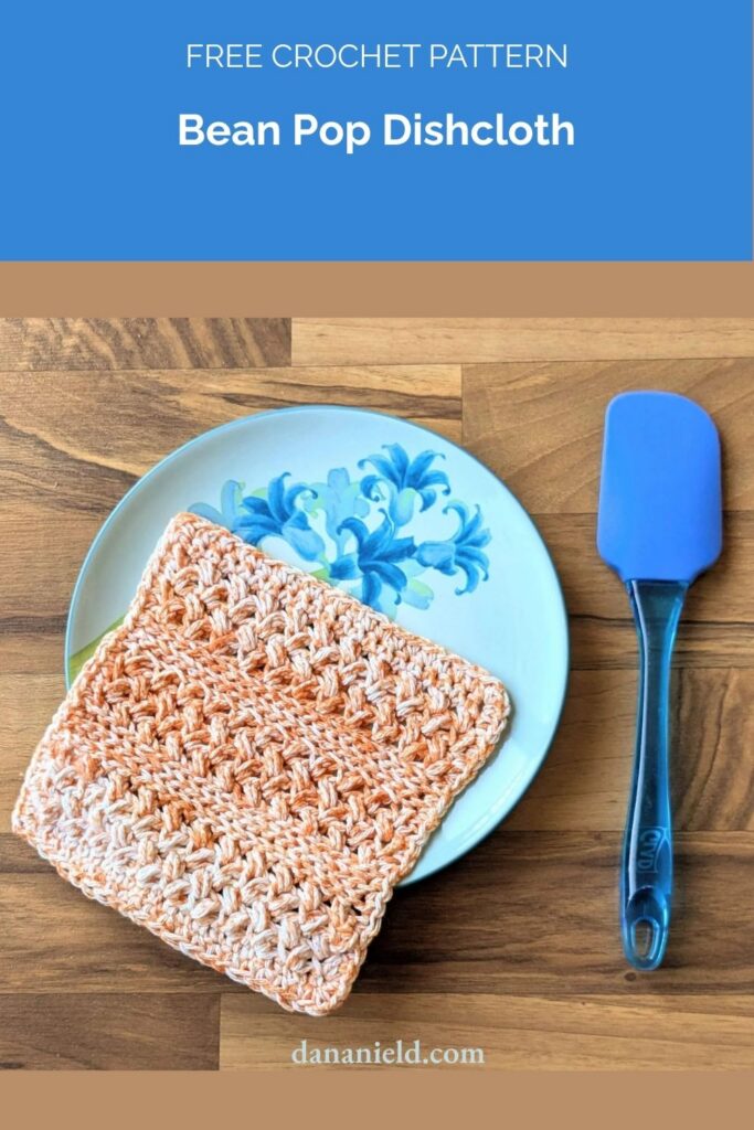 Bean Pop Dishcloth from Dana Nield Designs
