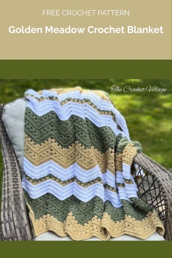 Golden Meadow Crochet Blanket from The Crochet Village