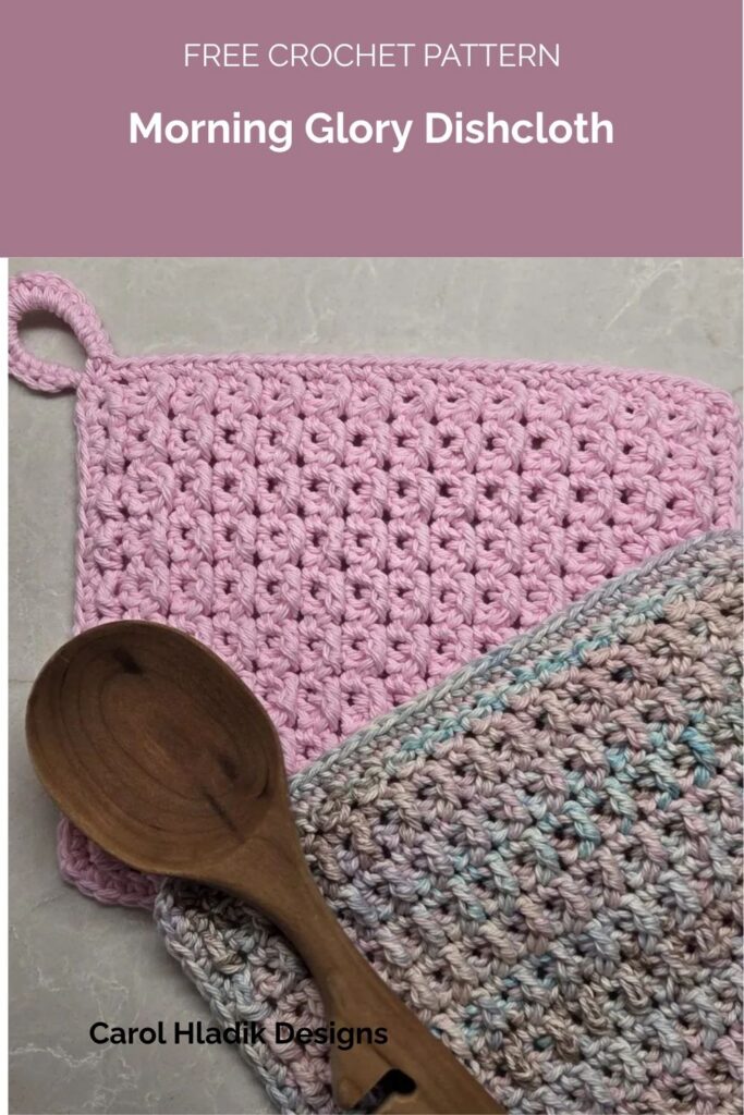 Morning Glory Dishcloth from Carol Hladik Designs