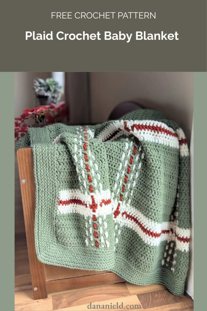 Plaid Crochet Baby Blanket from Dana Nield Designs