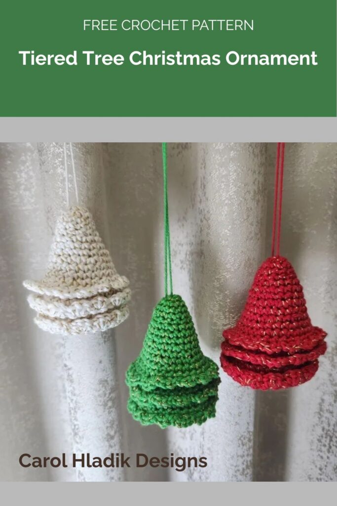 Tiered Tree Christmas Ornament from Carol Hladik Designs