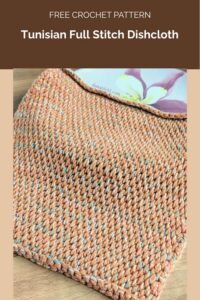Tunisian Full Stitch Dishcloth from Dana Nield Designs
