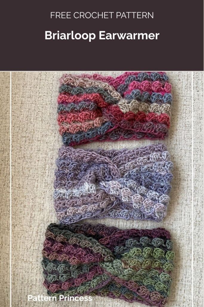 Briarloop Earwarmer Crochet Pattern from Pattern Princess